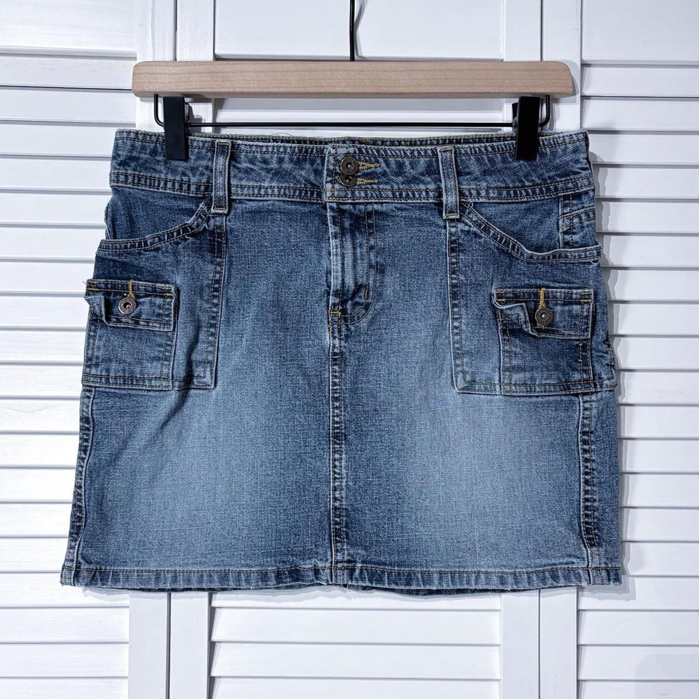 LEI denim mini skirt